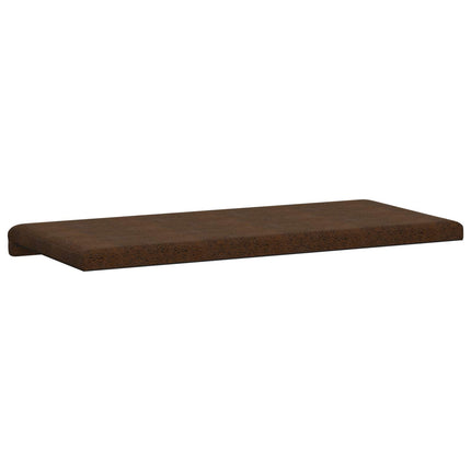 Bänk kudde Faux mockatyg Brun Djup 35 cm