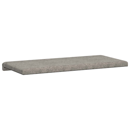 Bänk kudde Faux mockatyg Ljusgrå Djup 35 cm