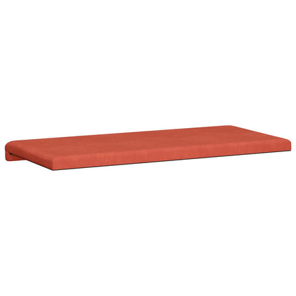 Bänk kudde manchester Röd orange Djup 35 cm