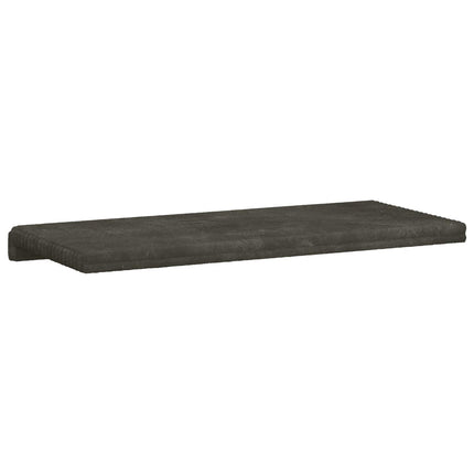 Bänk kudde Plush kordfløyel Antracit Djup 35 cm