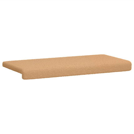 Bänk kudde Sherpa tyg Beige Djup 35 cm
