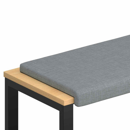 Bänk kudde Tyg Ljusgrå Djup 35 cm