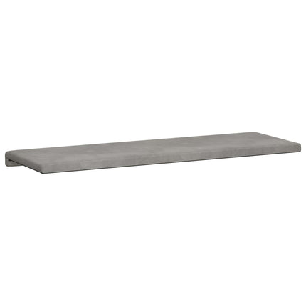 Bänk kudde Sammet (V) Ljusgrå Djup 35 cm