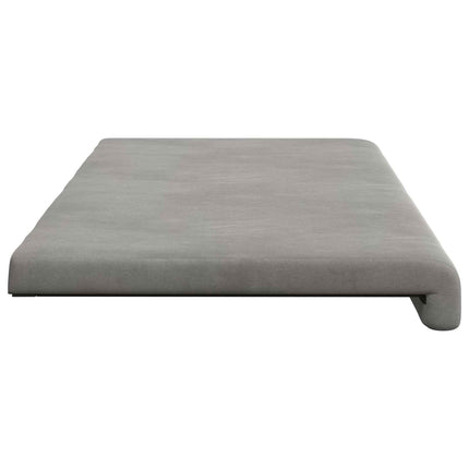 Bänk kudde Sammet (V) Ljusgrå Djup 35 cm