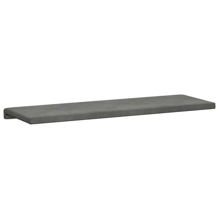 Bänk kudde Sammet (V) Mörkgrå Djup 35 cm