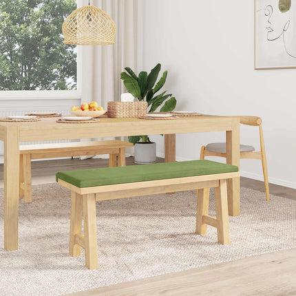 Bänk kudde Sammet (V) Ljusgrön Djup 35 cm