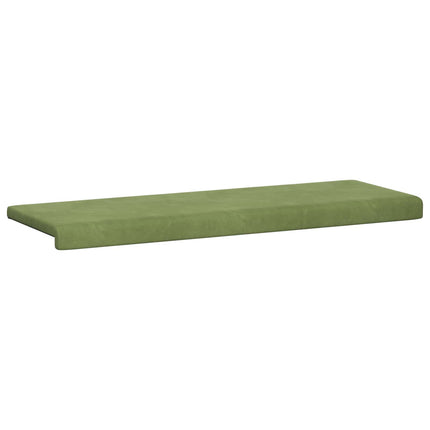 Bänk kudde Sammet (V) Ljusgrön Djup 35 cm