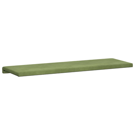 Bänk kudde Sammet (V) Ljusgrön Djup 35 cm