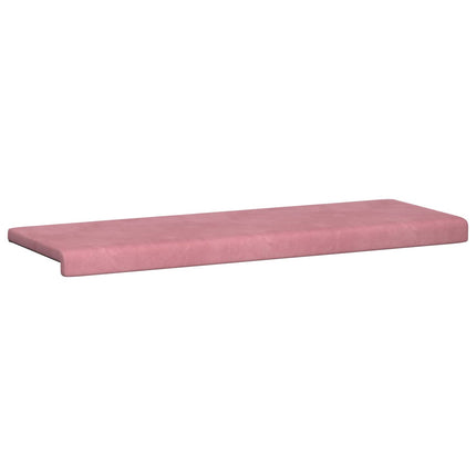 Bänk kudde Sammet (V) Rosa Djup 35 cm