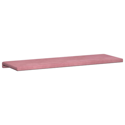 Bänk kudde Sammet (V) Rosa Djup 35 cm