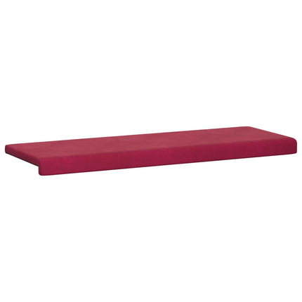 Bänk kudde Sammet (V) Vinröd Djup 35 cm