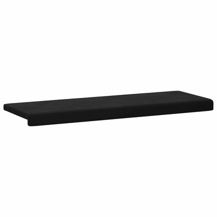 Bänk kudde Sammet (V) Svart Djup 35 cm