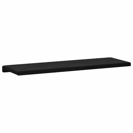 Bänk kudde Sammet (V) Svart Djup 35 cm