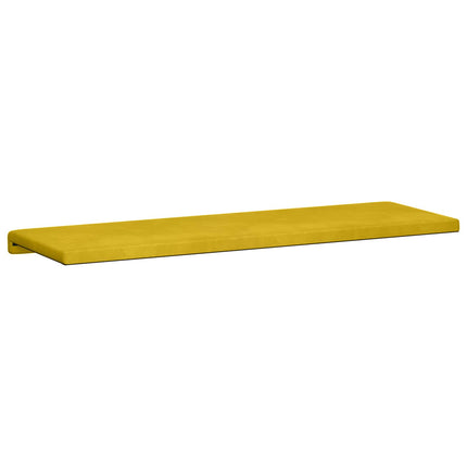 Bänk kudde Sammet (V) Gul Djup 35 cm