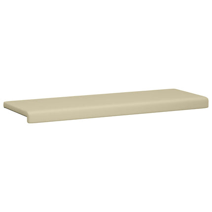 Bänk kudde Konstläder Gräddvit Djup 35 cm