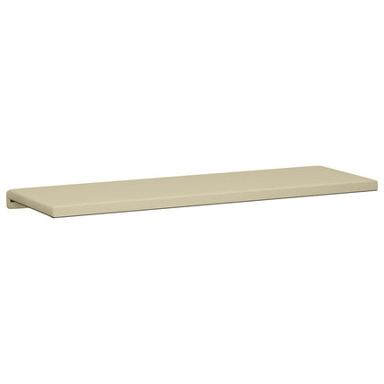 Bänk kudde Konstläder Gräddvit Djup 35 cm