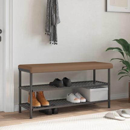 Bänk kudde Konstläder Cappuccino Djup 35 cm