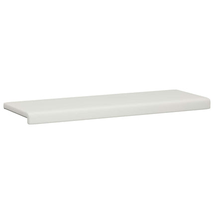 Bänk kudde Konstläder Vit Djup 35 cm