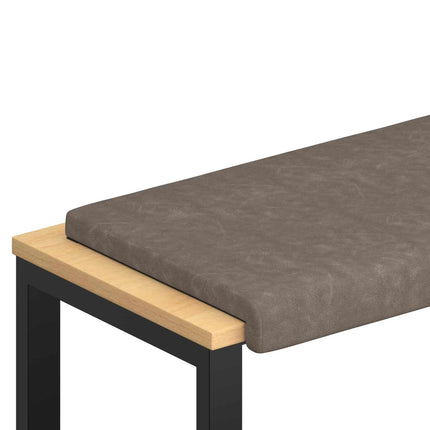 Bänk kudde Konstläder Grå Djup 35 cm