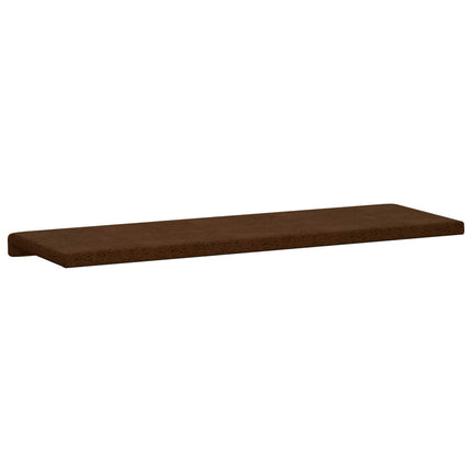 Bänk kudde Faux mockatyg Brun Djup 35 cm