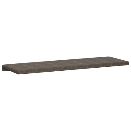 Bänk kudde Faux mockatyg Mörkgrå Djup 35 cm