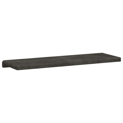 Bänk kudde Plush kordfløyel Antracit Djup 35 cm