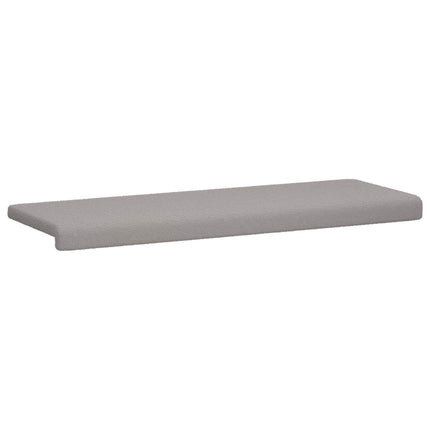 Bänk kudde Sherpa tyg Ljusgrå Djup 35 cm