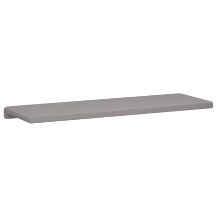 Bänk kudde Sherpa tyg Ljusgrå Djup 35 cm
