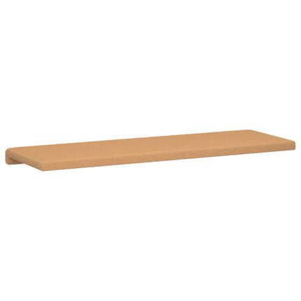 Bänk kudde Sherpa tyg Beige Djup 35 cm