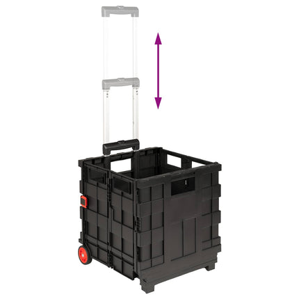 Vagn Svart och Röd 35 x 39 x 92 cm PP och elastomer