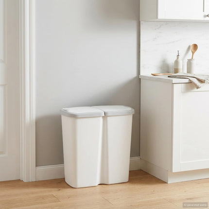 Soptunna Vit 48,5 x 28 x 51 cm PP