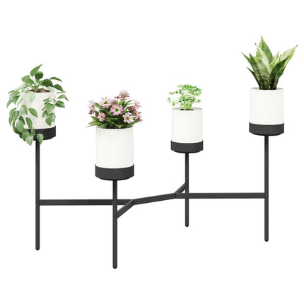 Blomställ Vit 125 x 55 x 81 cm PP och Stål