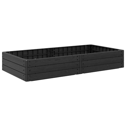 Höjd bädd Svart 151 x 75,5 x 25 cm PP