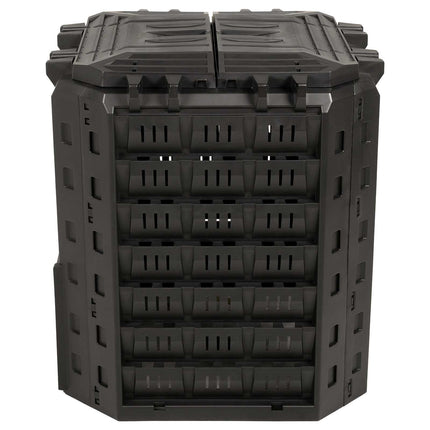 Trädgårdskompost Svart 71 x 71 x 81,5 cm 100% PP