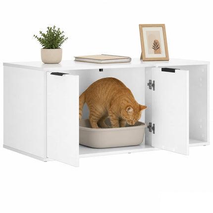 Kattbur Möbler Vit 100 x 49 x 45 cm Konstruerat trä