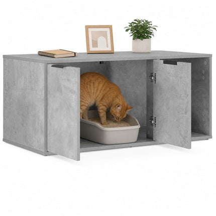 Kattbur Möbler Betonggrå 100 x 49 x 45 cm Konstruerat trä