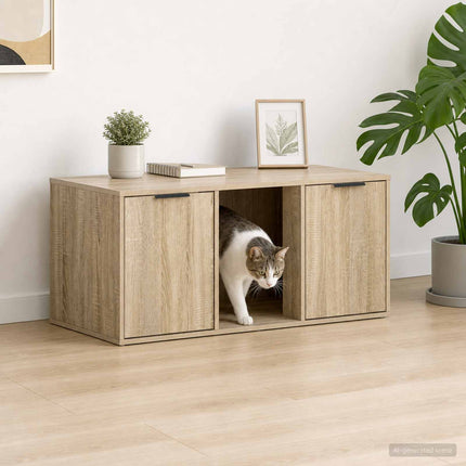 Kattbur Möbler Sonoma-ek 100 x 49 x 45 cm Konstruerat trä