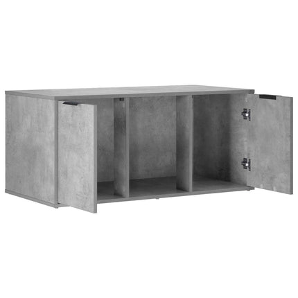 Kattbur Möbler Betonggrå 100 x 49 x 45 cm Konstruerat trä
