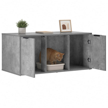Kattbur Möbler Betonggrå 100 x 49 x 45 cm Konstruerat trä