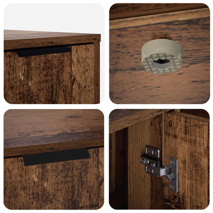 Kattbur Möbler Gammalt trä 100 x 49 x 45 cm Konstruerat trä