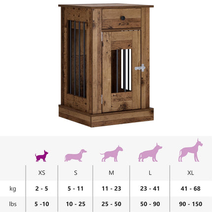 Hundbur möbel Gammalt trä 50 x 47,5 x 80 cm Konstruerat trä