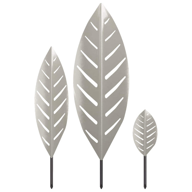 Trädgårdspinne 3 st 116,5 x 35 x 3 cm Rostfritt stål Silver