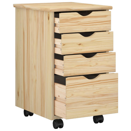 Skrivbordsskickset 2 st Brun Massiv furu