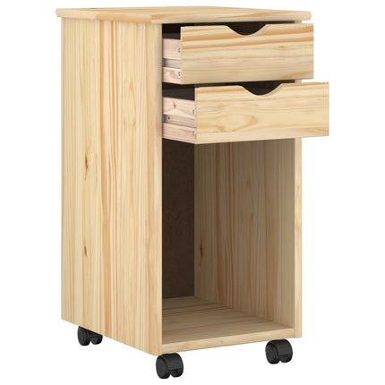 Skrivbordsskickset 2 st Brun Massiv furu