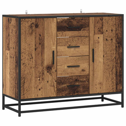 Sideboard Gammalt trä 92 x 35 x 76 cm Konstruerat trä
