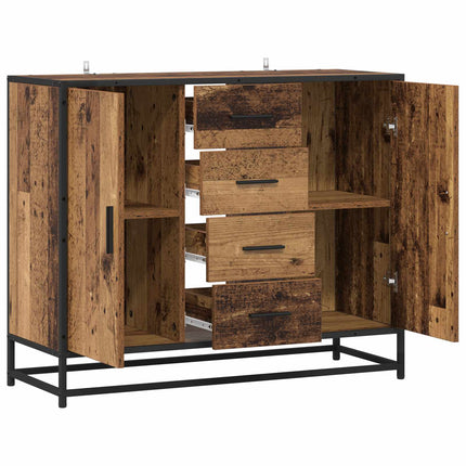 Sideboard Gammalt trä 92 x 35 x 76 cm Konstruerat trä