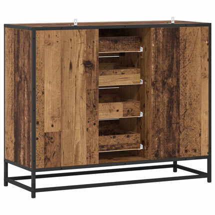 Sideboard Gammalt trä 92 x 35 x 76 cm Konstruerat trä