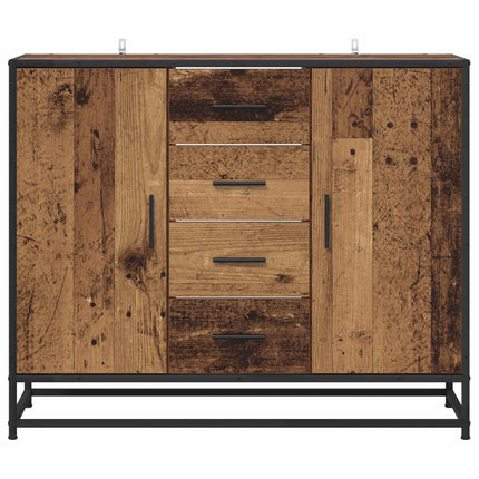 Sideboard Gammalt trä 92 x 35 x 76 cm Konstruerat trä