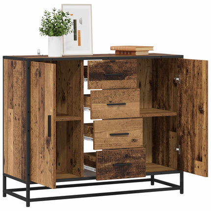 Sideboard Gammalt trä 92 x 35 x 76 cm Konstruerat trä