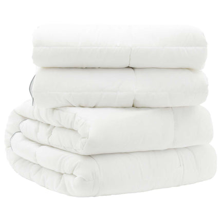 Duntäcke TRIER 152x203cm 4 årstider 140+220GSM Vit 2-i-1 Design